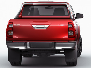 toyota hilux 2021 double cab 3D 모델