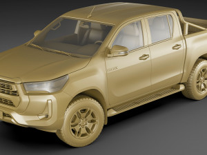 toyota hilux 2021 double cab 3D 모델