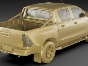 toyota hilux 2021 double cab 3D 모델