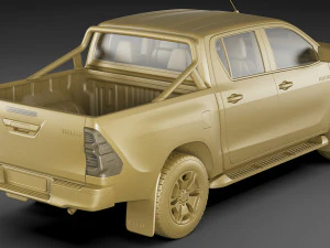 toyota hilux 2021 double cab 3D Model