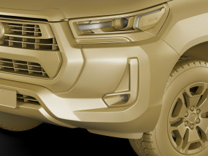 toyota hilux 2021 double cab 3D 모델