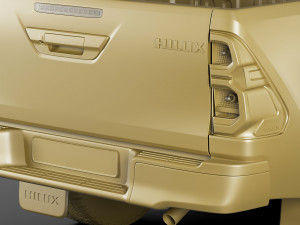 toyota hilux 2021 double cab 3D 모델