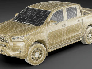 toyota hilux 2021 double cab 3D Model