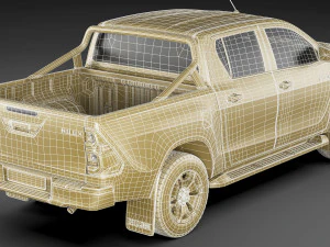toyota hilux 2021 double cab 3D Model