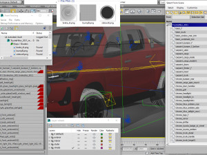 toyota hilux 2021 double cab 3D 모델