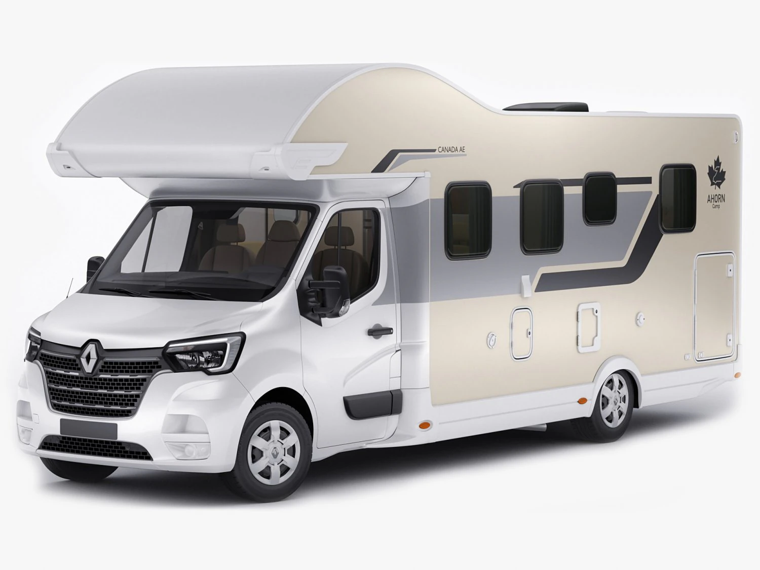renault master motorhome ahorn canada ae 3D Model .c4d .max .obj .3ds .fbx .stl .blend 