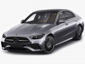 mercedes-benz c-class amg-line 2021 3D Model