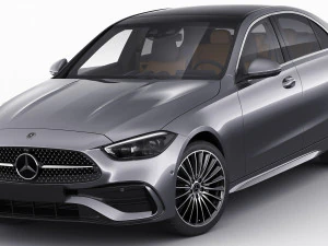 mercedes-benz c-class amg-line 2021 3D Model