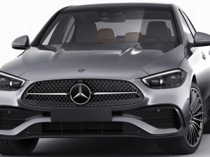 mercedes-benz c-class amg-line 2021 3D Model