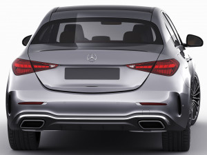 mercedes-benz c-class amg-line 2021 Modelo 3D