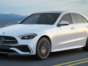 mercedes-benz c-class amg-line 2021 Modelo 3D