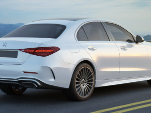 mercedes-benz c-class amg-line 2021 Modelo 3D