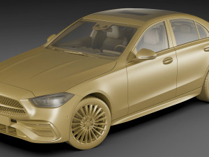 mercedes-benz c-class amg-line 2021 Modelo 3D