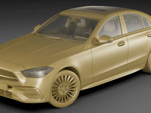 mercedes-benz c-class amg-line 2021 3D Model
