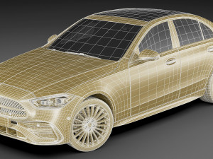 mercedes-benz c-class amg-line 2021 Modelo 3D