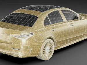 mercedes-benz c-class amg-line 2021 3D Model