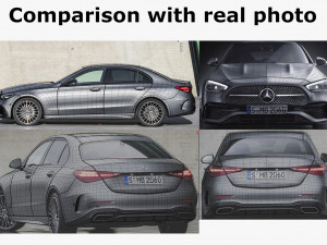 mercedes-benz c-class amg-line 2021 Modelo 3D