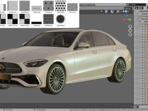 mercedes-benz c-class amg-line 2021 3D Model