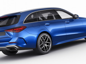 mercedes-benz c-class estate amg-line 2021 3D Модель