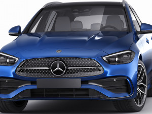 mercedes-benz c-class estate amg-line 2021 3D Модель