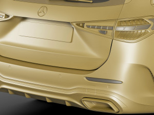 mercedes-benz c-class estate amg-line 2021 3D Модель