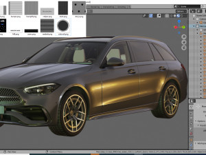 mercedes-benz c-class estate amg-line 2021 3D Модель
