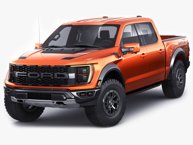 pick-up f-150 2021 raptor 3D Model .c4d .max .obj .3ds .fbx .stl .blend 