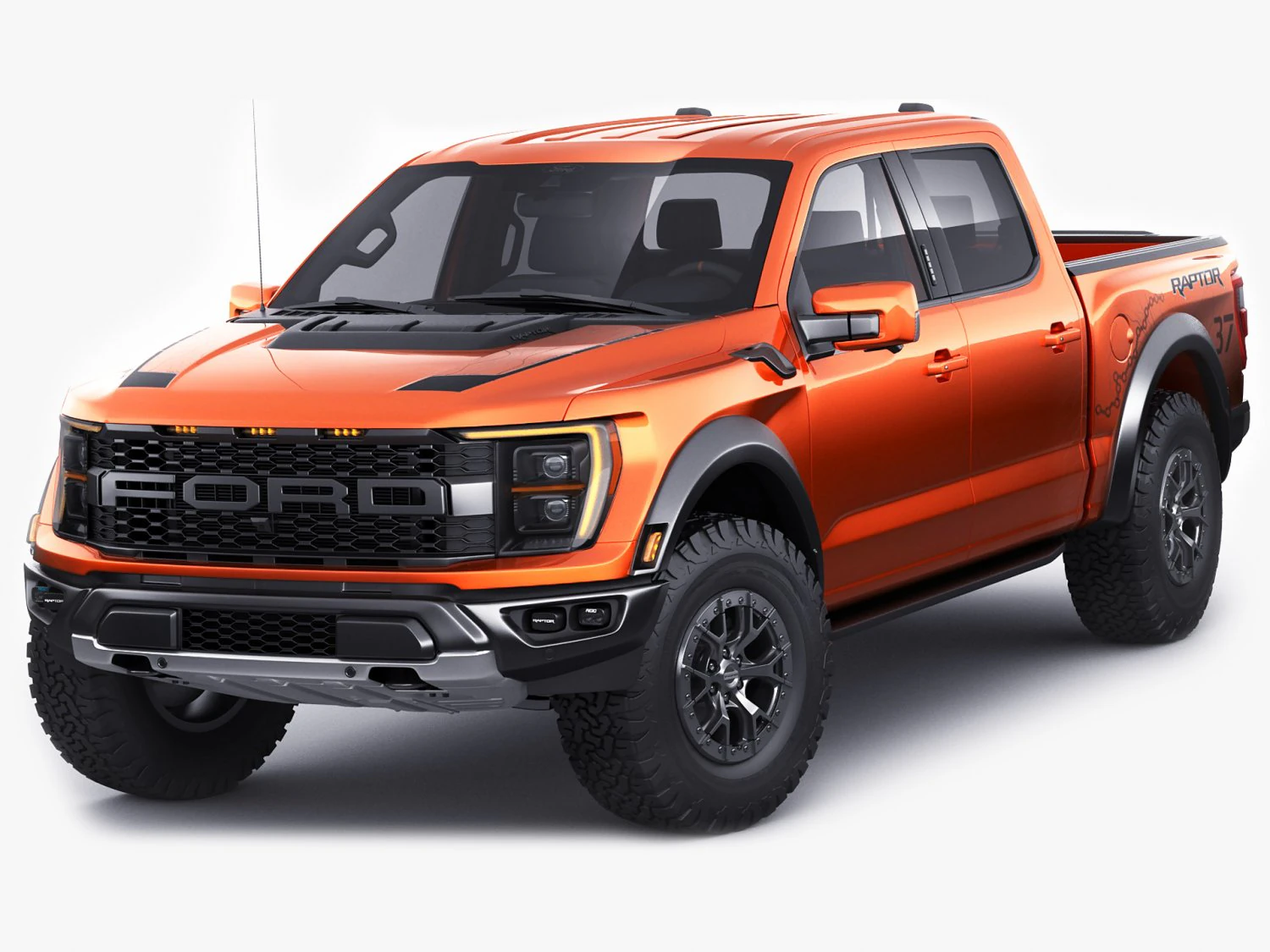 pick-up f-150 2021 raptor 3D Model .c4d .max .obj .3ds .fbx .stl .blend 