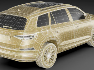 skoda kodiaq 2021 3D Model