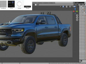 ram 1500 trx 2021 3D 模型