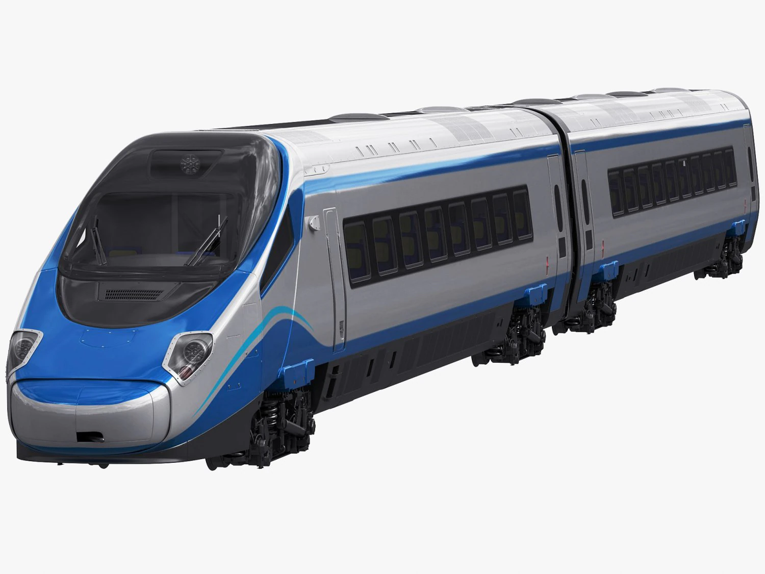 train etr610 pendolino 3D Model .c4d .max .obj .3ds .fbx .stl .blend 