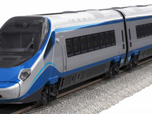 train etr610 pendolino 3D Model