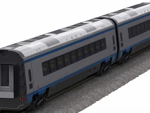 train etr610 pendolino 3D Model