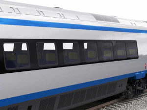train etr610 pendolino 3D Model