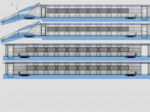 train etr610 pendolino 3D Model