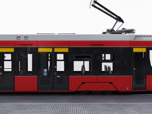 modern tram streetcar Modelo 3D
