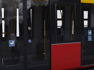 modern tram streetcar Modelo 3D