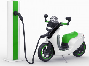generic electric scooter 3D 模型
