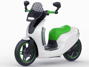 generic electric scooter 3D Model