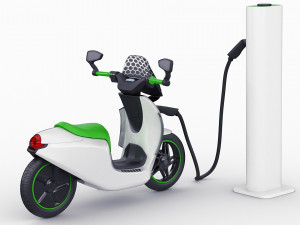 generic electric scooter 3D 模型