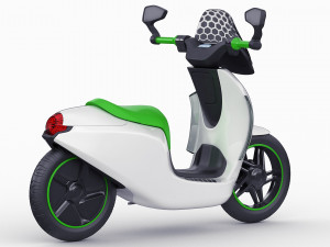 generic electric scooter 3D 模型