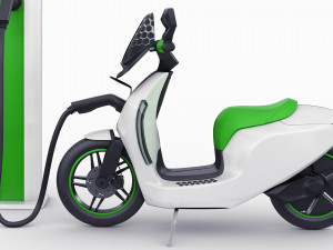 generic electric scooter 3D 模型