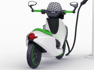 generic electric scooter 3D Model