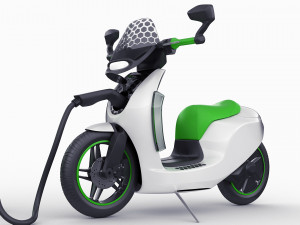 generic electric scooter 3D 模型