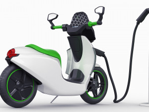 generic electric scooter 3D 模型