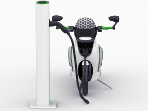 generic electric scooter 3D 模型