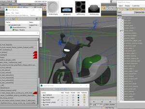 generic electric scooter 3D 模型