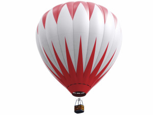 hot air balloon model Modello 3D