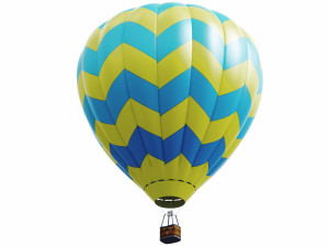 hot air balloon model Modello 3D