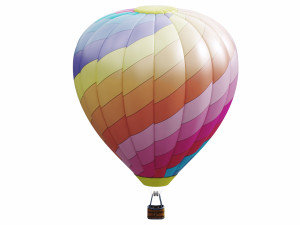 hot air balloon model Modello 3D